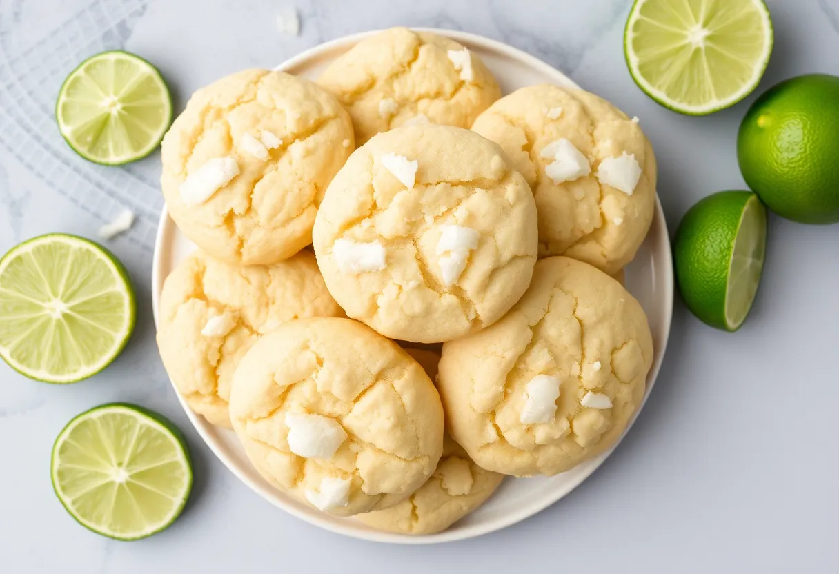 Tropical Coconut Lime Cookies 
